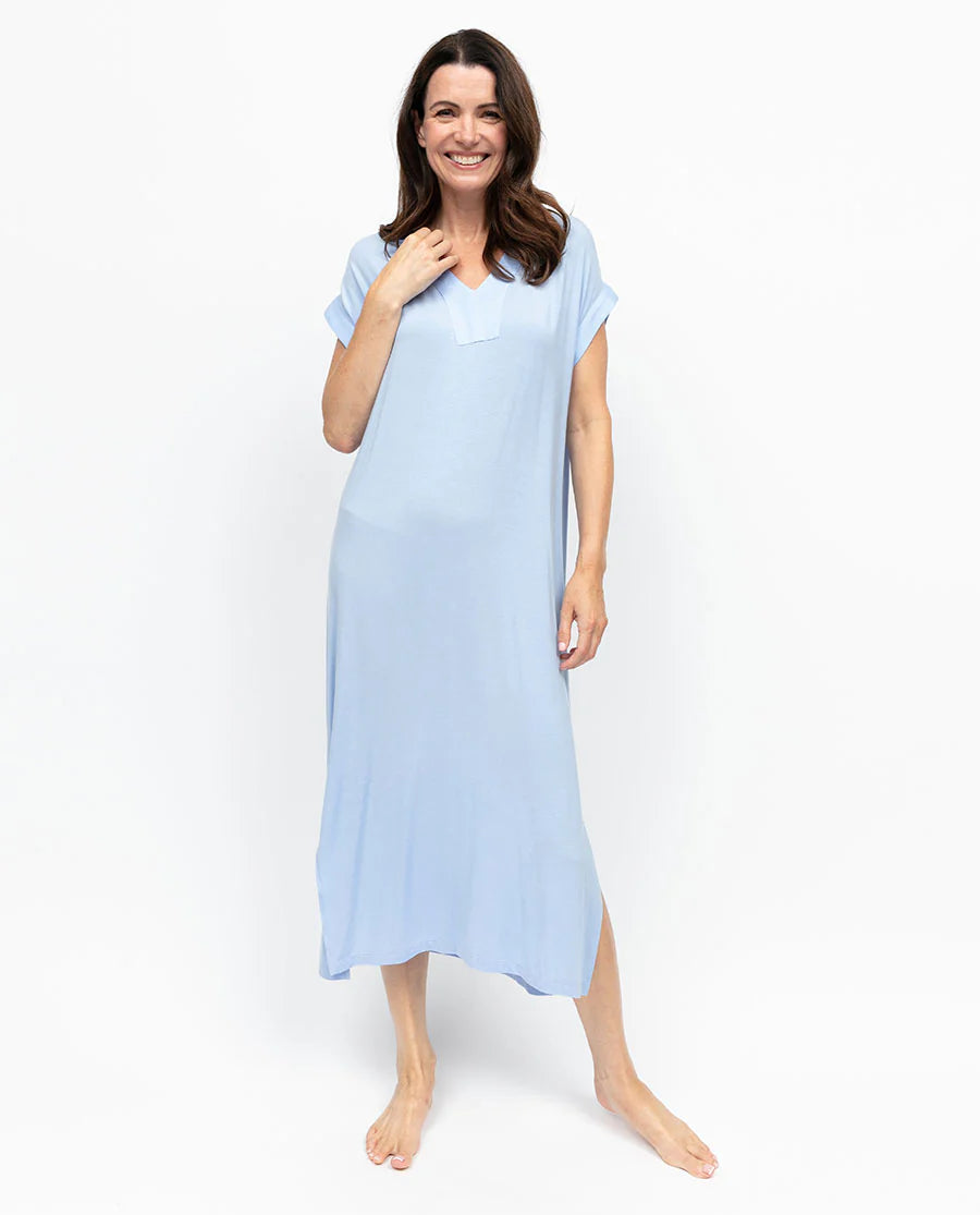 Lucy Jersey Cap/Sleeve Nightgown