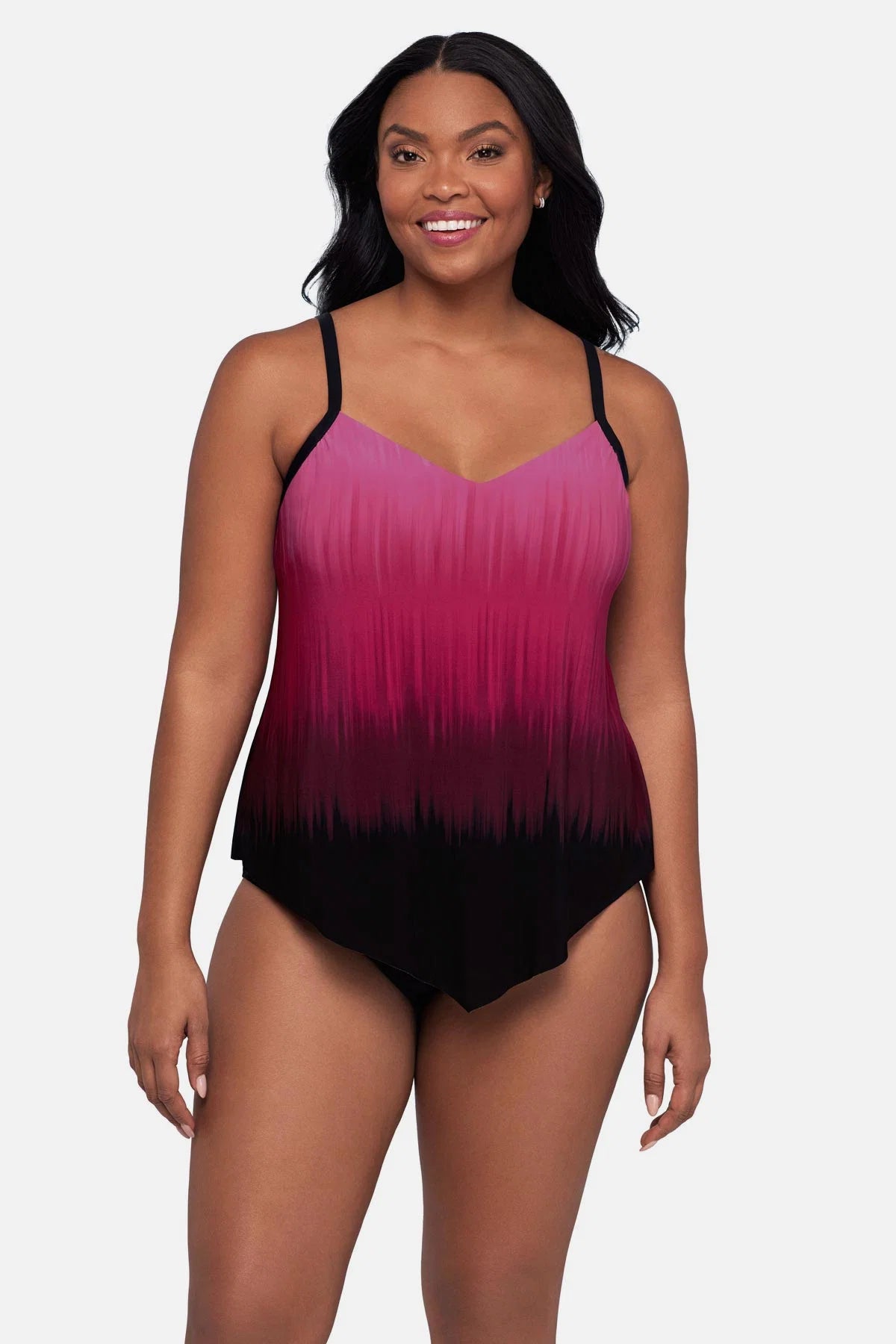 Hank "Rose Ombre" Swim Tankini Top