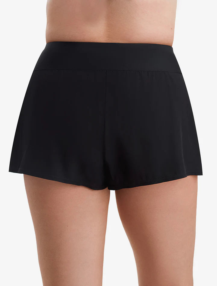 Vee Band Flare Short Swim Bottom