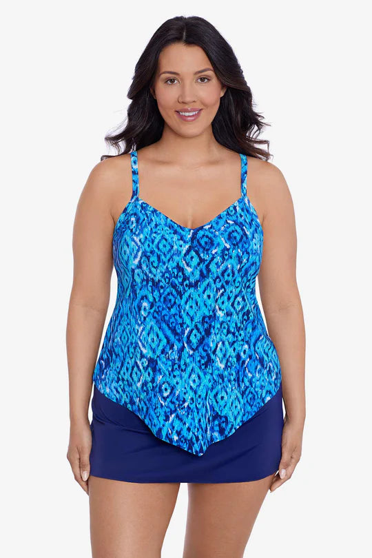 Hank "Bali Brocade' Swim Tankini Top