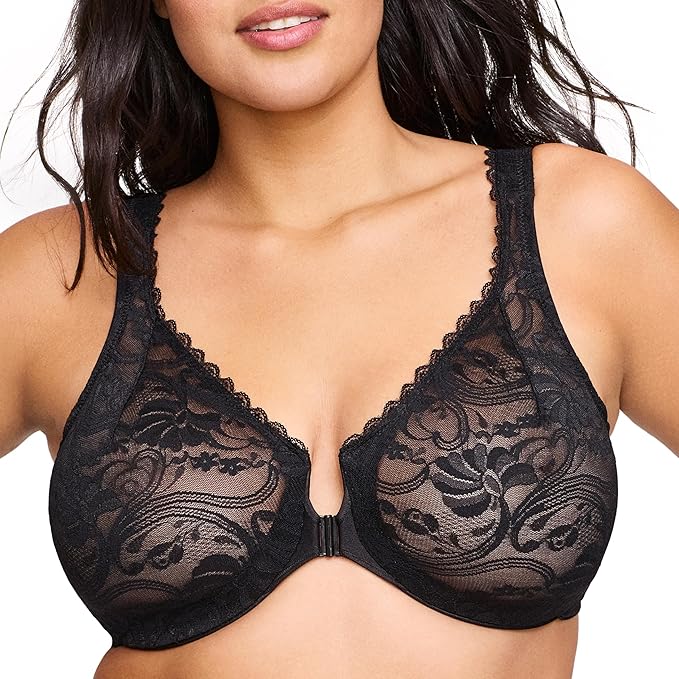 Stretch Lace Front Closure Bra