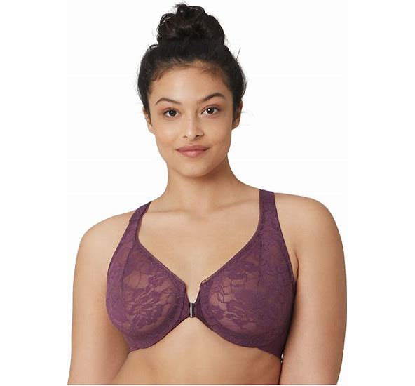 "Lacy" T-Back Front Closure Bra