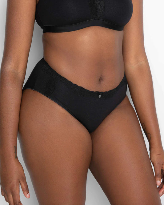 Cotton Luxe & Lace Hipster Panty