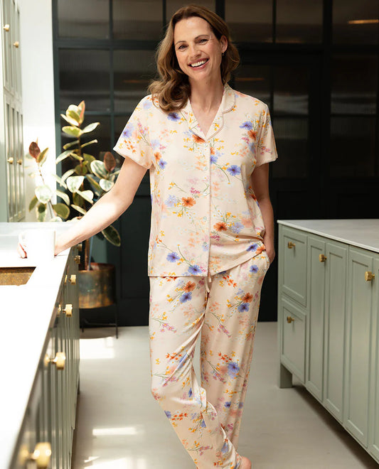 Samantha Floral S/S Jersey PJ Set
