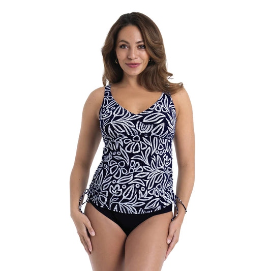 Flower Dots Swim Tankini Top