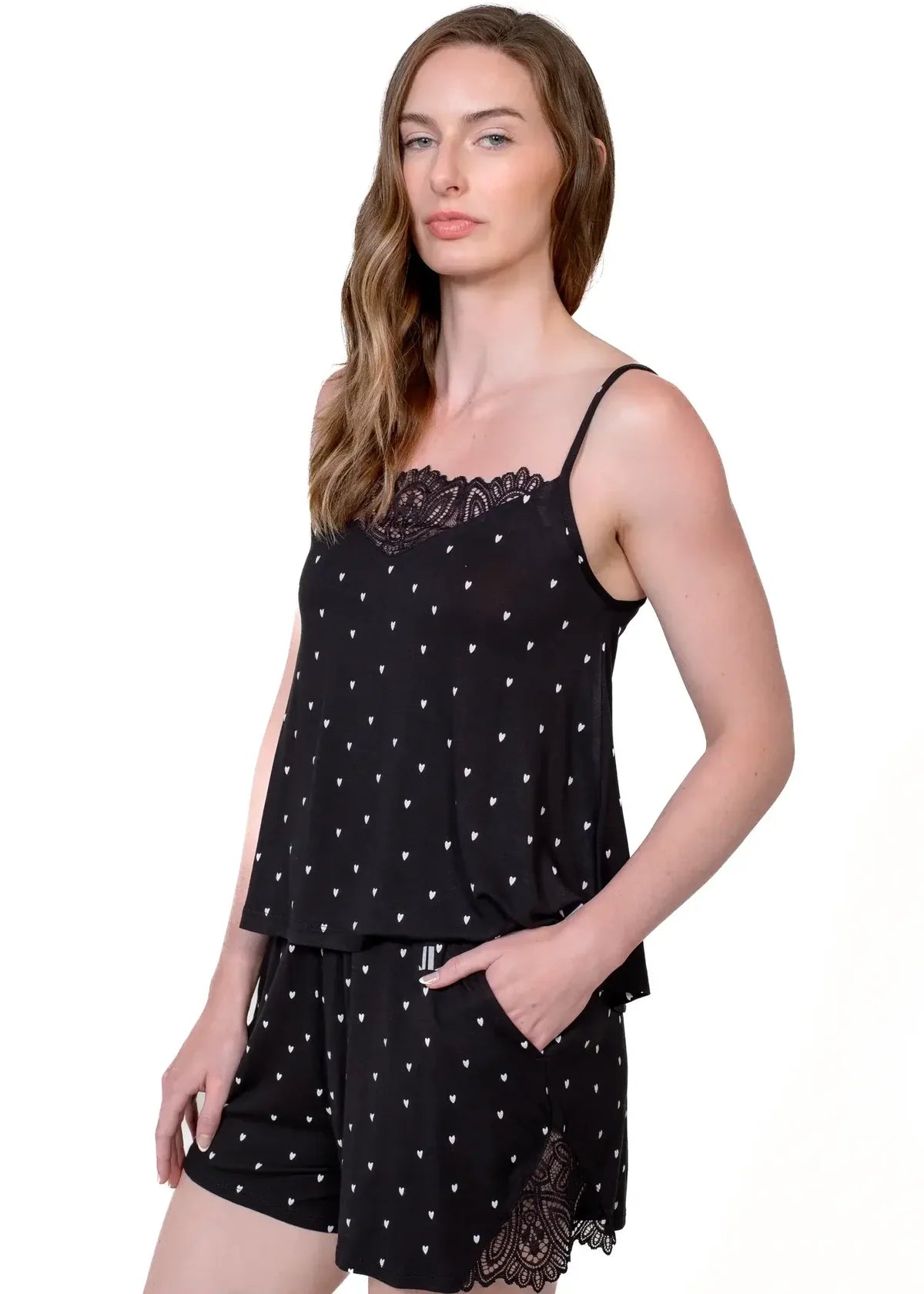 Lace 'HEARTS' Cami PJ Set