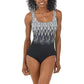 Sharp Therapy Scoop Tank Swimsuit