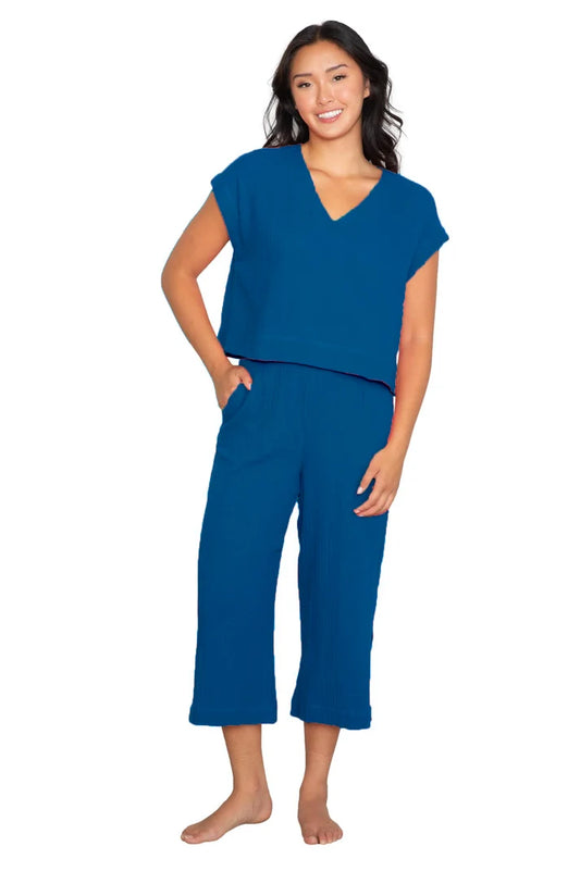 V Neck Lounge Set