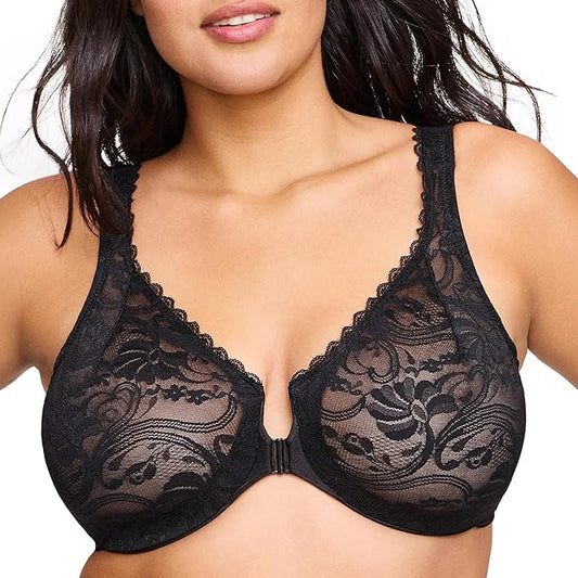 Stretch Lace Front Closure Bra