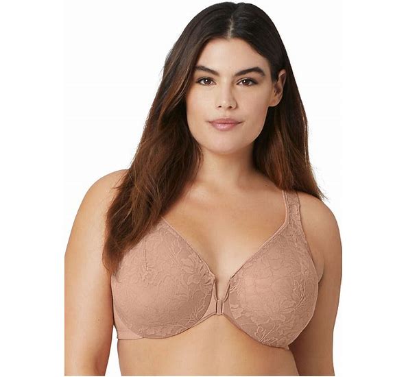 "Lacy" T-Back Front Closure Bra