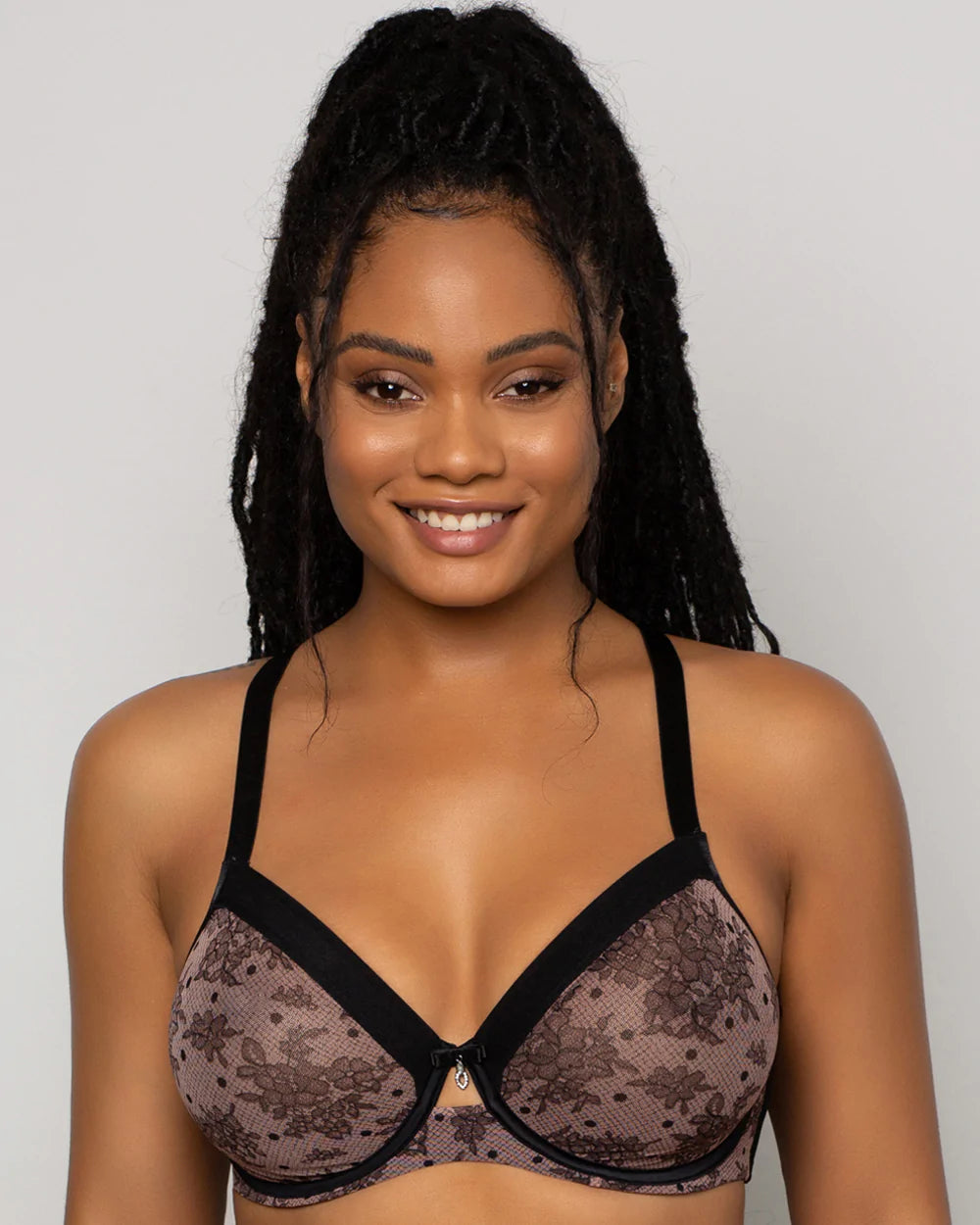 Sheer Mesh Unlined Underwire Bra