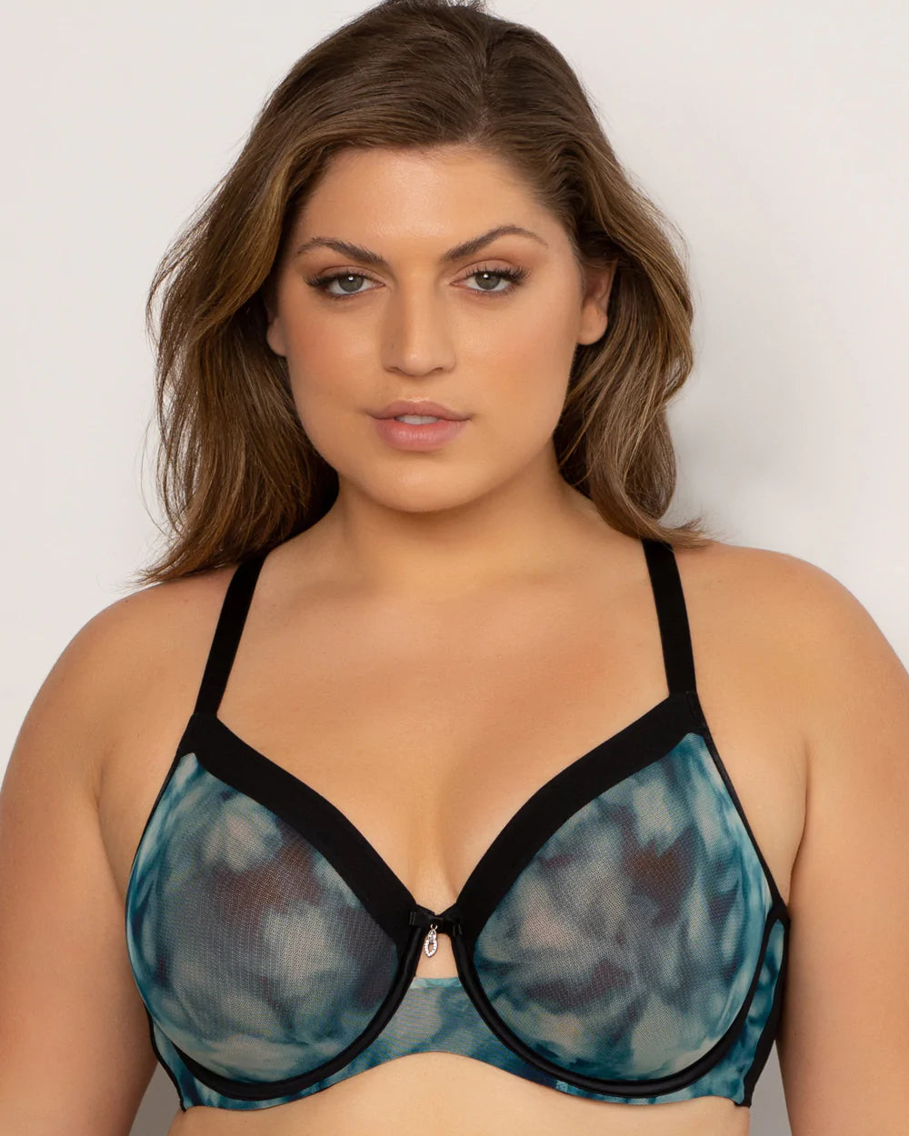 Sheer Mesh Unlined Underwire Bra-40