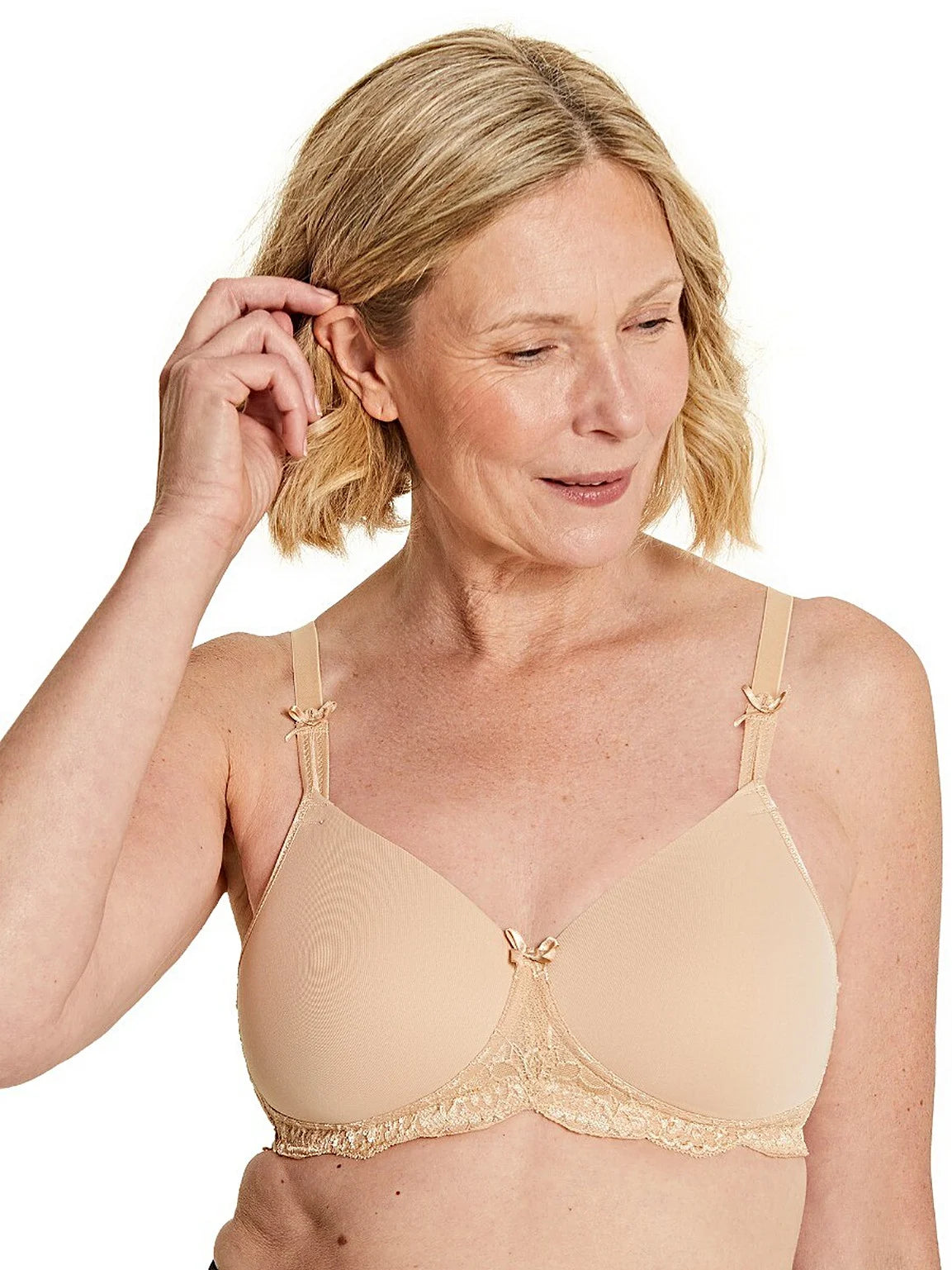 Georgia non-Wired T-Shirt Bra with Stretch Lace