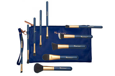 MKS1128 10pc Cosmetic Pro Brush Set and Case